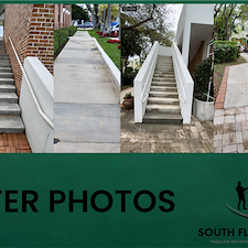 Pressure-cleaning-sidewalk-stairs-and-back-patio-at-a-St-Gregorys-Episcopal-Church-in-Boca-Raton-FL-33432 0